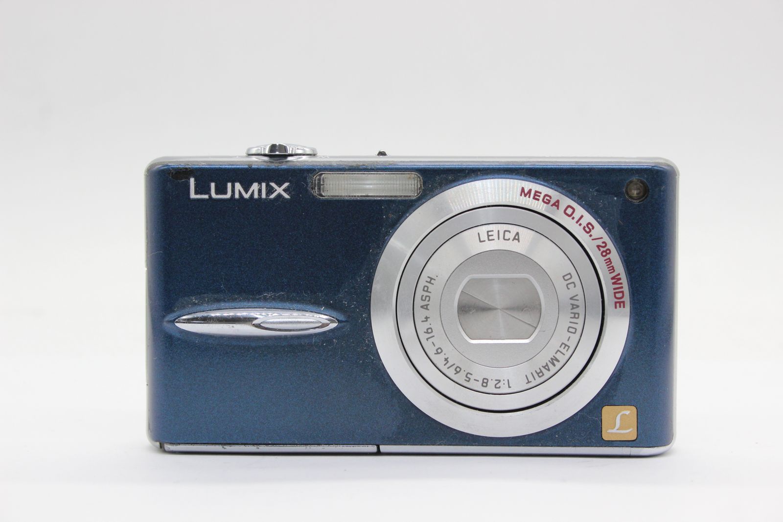 返品保証】 パナソニック Panasonic Lumix DMC-FX30 ブルー 28mm Wide 