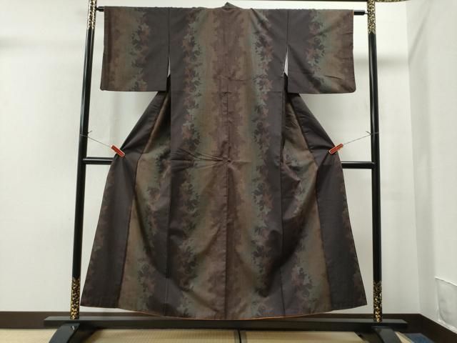 平和屋着物○上質な紬 十字絣 正絹 逸品 DAAY2480op