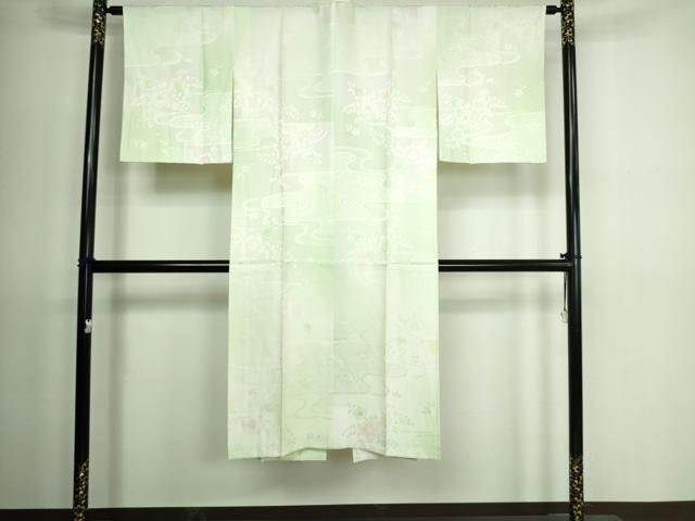 平和屋2■上質な長襦袢　無双仕立て　重ね山花車地紋　暈し染め　逸品　未使用　DAAG7007ma 長襦袢 : 平和屋