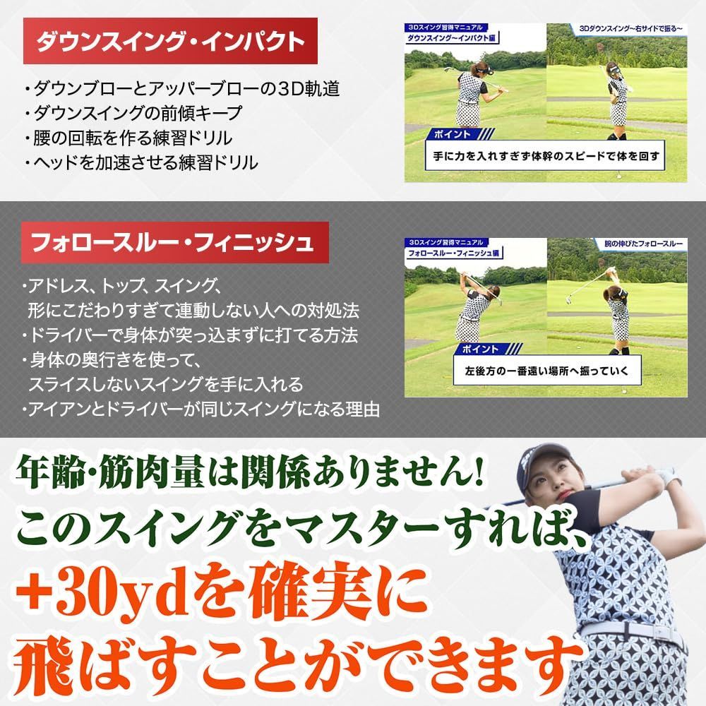 DVD 【数量限定】力に頼らず250yds飛ばす3Dスイング習得マニュアル