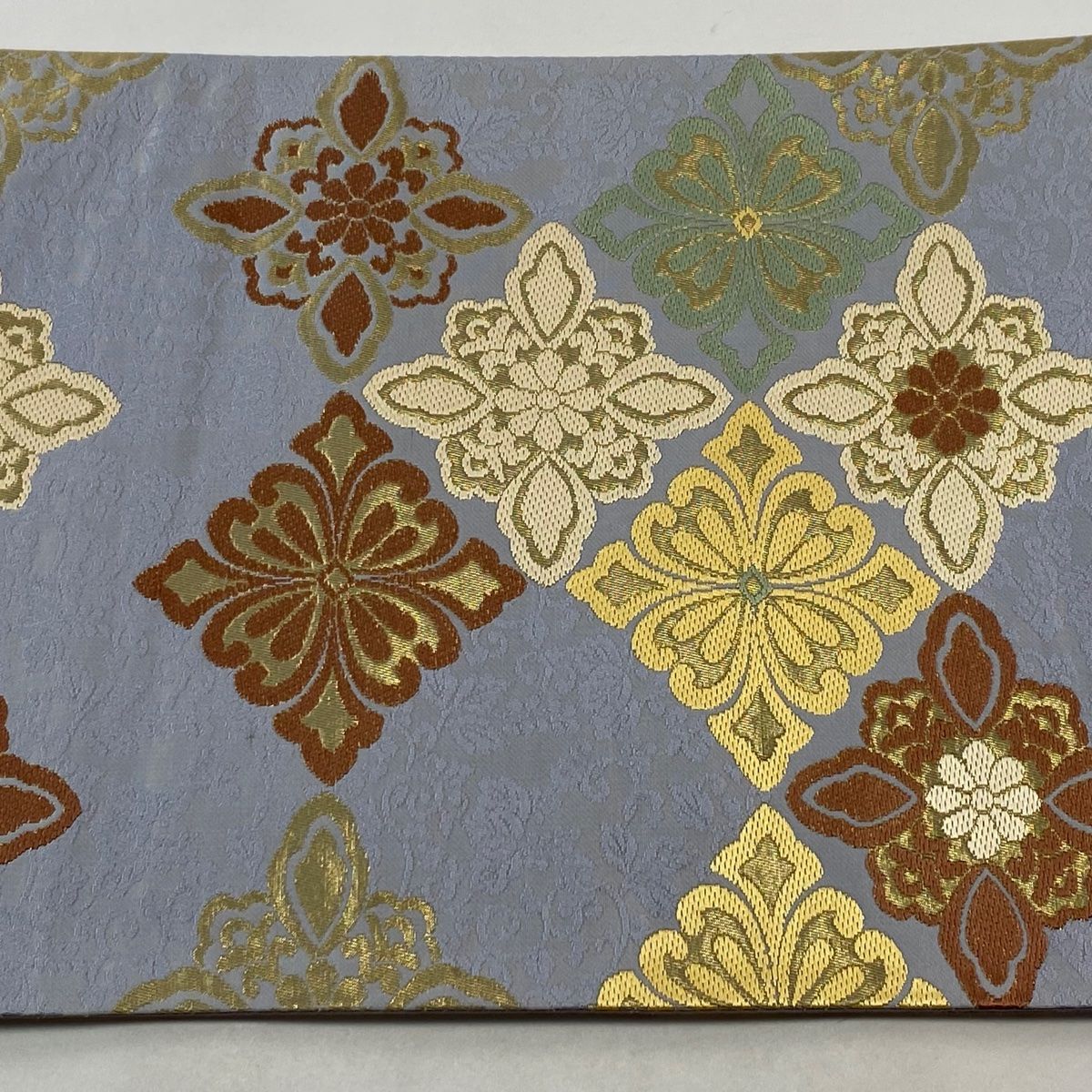 中古美品 袋帯 唐草花模様 金×緑系■N70805-6 中古美品 袋帯 唐草花模様 金×緑系□N70805-6 袋帯 美