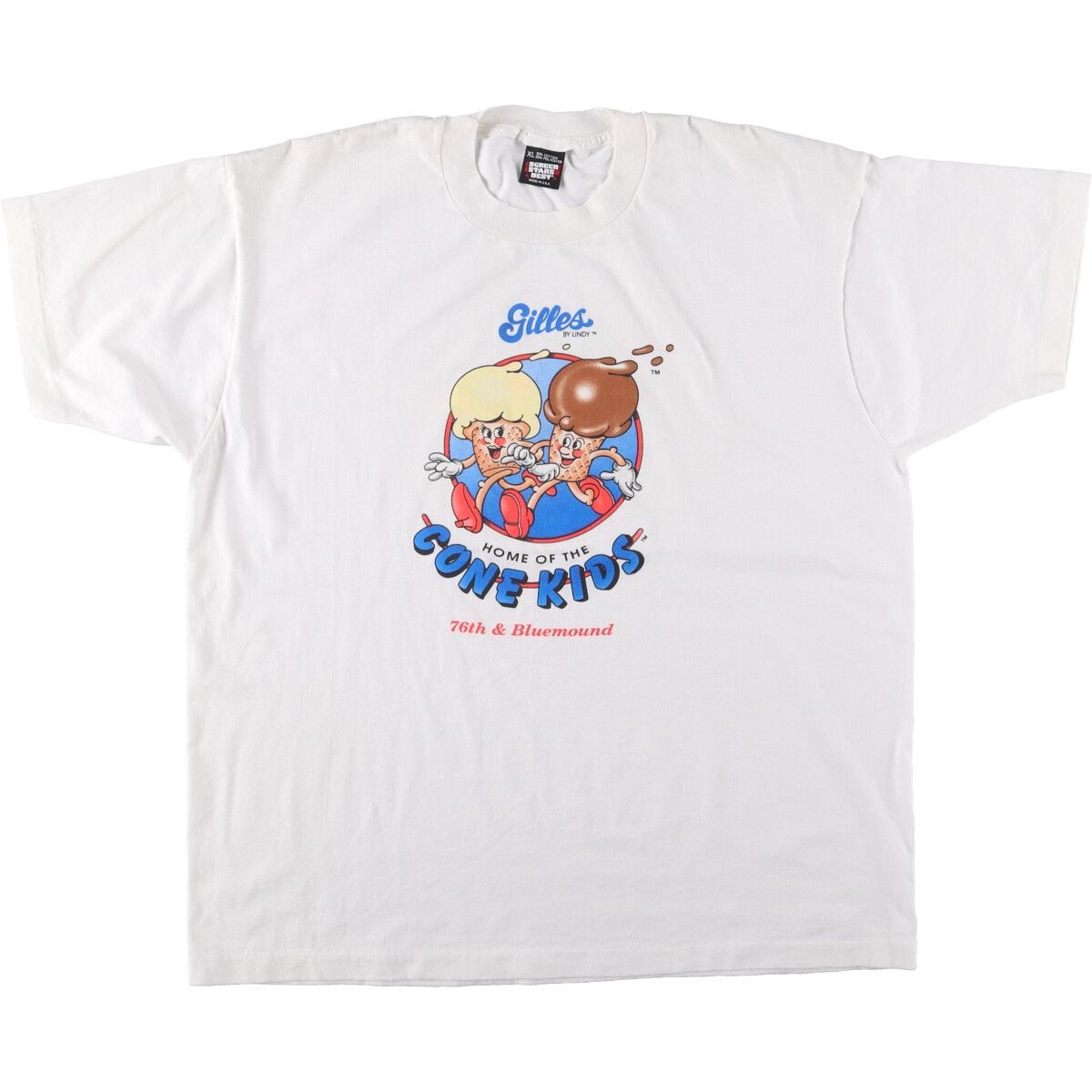 古着 90年代 スクリーンスターズ SCREEN STARS Gilles ギルズ アドバタイジングTシャツ メンズXL相当 ヴィンテージ|eaa544419