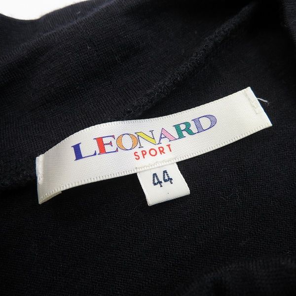 w レオナールスポーツ LEONARD SPORT チュニック 44 濃紺 マルチ
