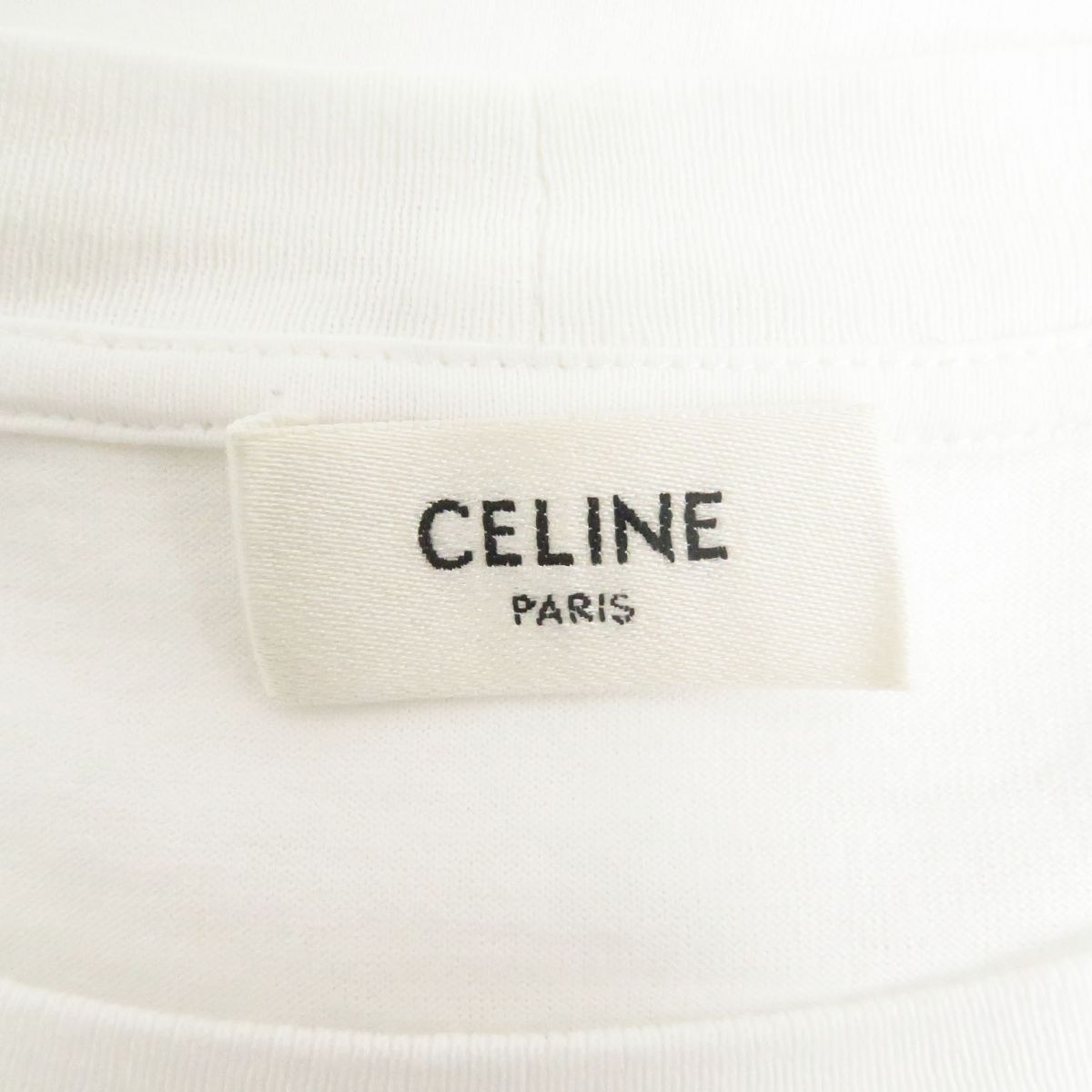 美品□CELINE/セリーヌ 2X681671Q ロゴプリント コットン100％ 半袖