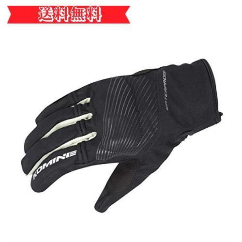 Happy-shopsL_ブラック/シルバー [コミネ] バイク用 プロテクトレイングローブ ブラック/シルバー L GK-245 12979 防水 プロテクター