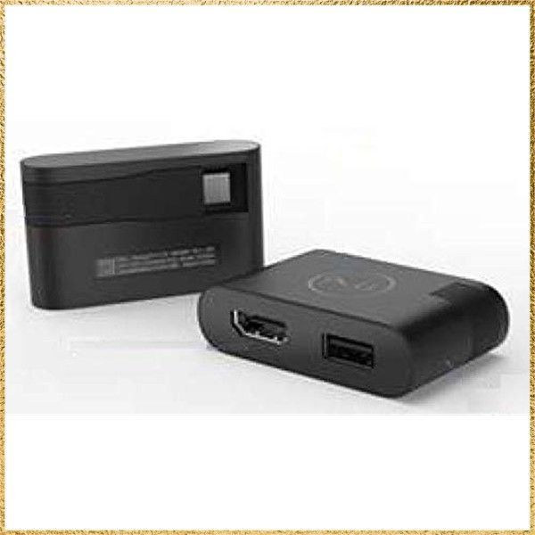 新着 Dell DA20u マルチポート ドロップインボックス USB Type-C - HDMI/USB Type-A アダプター XPSシステム用