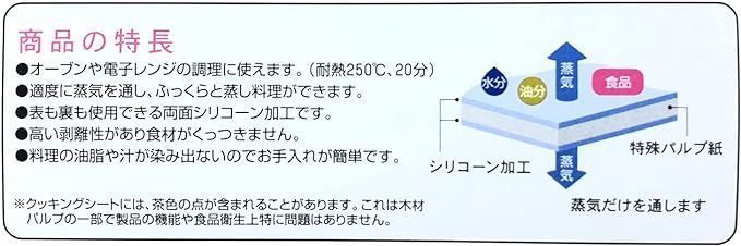 UACJ製箔 クッキングシート HG 白半透明 幅33cm×長さ30m 両面シリコン樹脂加工 オーブンペーパー オーブン 電子レンジ 対応 料理  お菓子作り 業務用 日本製 - メルカリ