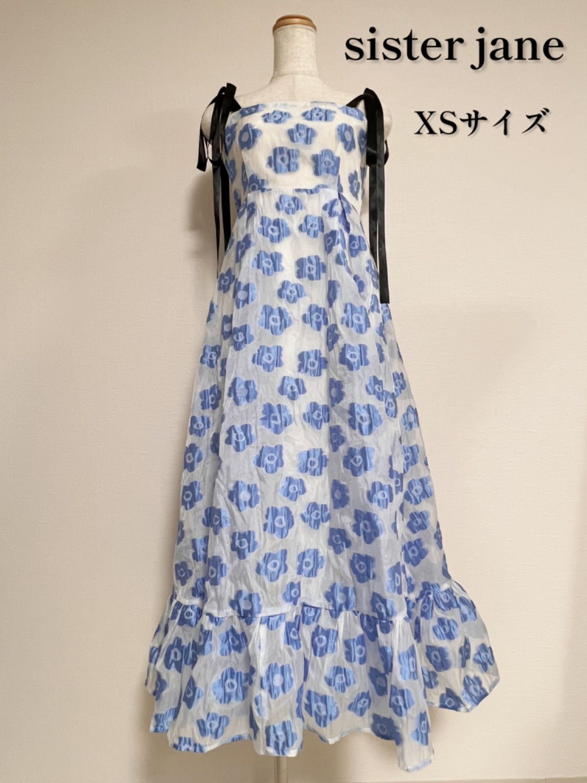 sister jane シスタージェーン ワンピース 花柄 青