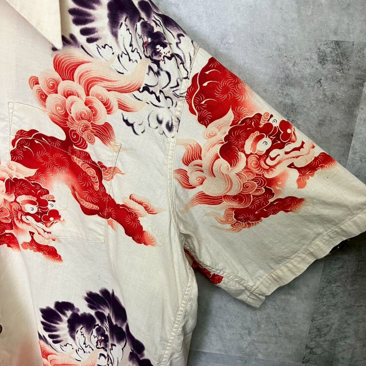 SUN SURF 唐獅子牡丹 アロハシャツ スペシャルエディション Lサイズ 