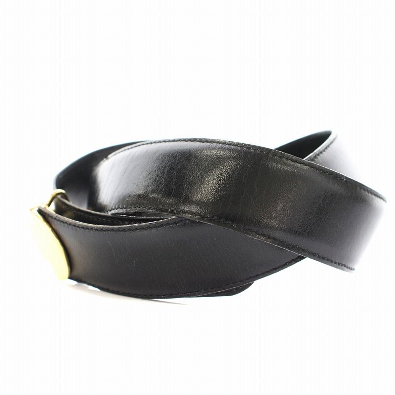 オールドセリーヌ/黒/レザーベルト/ゴールドバックル セリーヌ ベルト