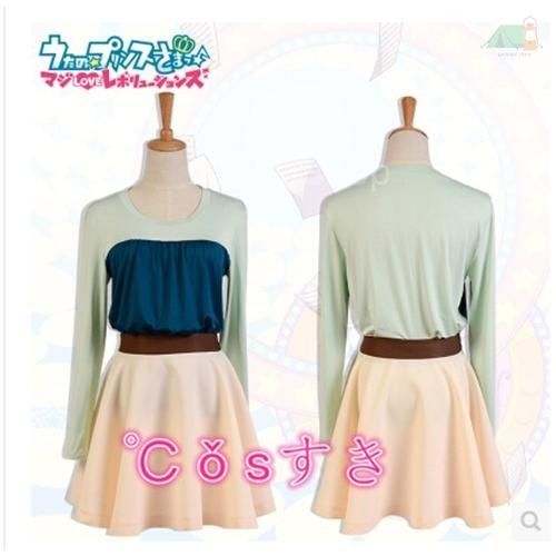 早い者勝ちの限定セール。 うたの プリンスさまっ 七海春歌 制服 風 コスプレ衣装 演出服 変装 cosplay 仮装 二次会 イベント パーティー 人気アイテムが再入荷！