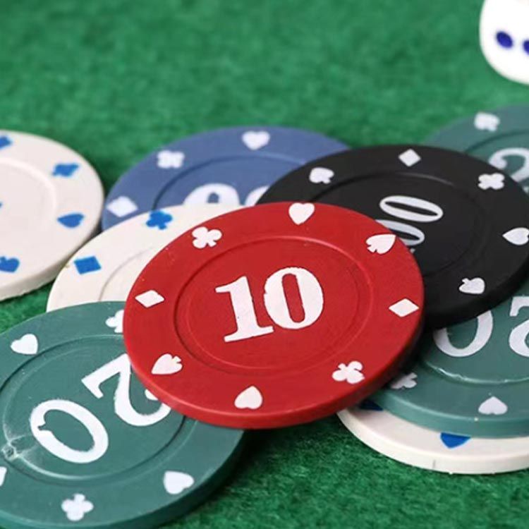 5色 100枚セット バカラ ポーカーチップ ゲーム用 ゲームチップ