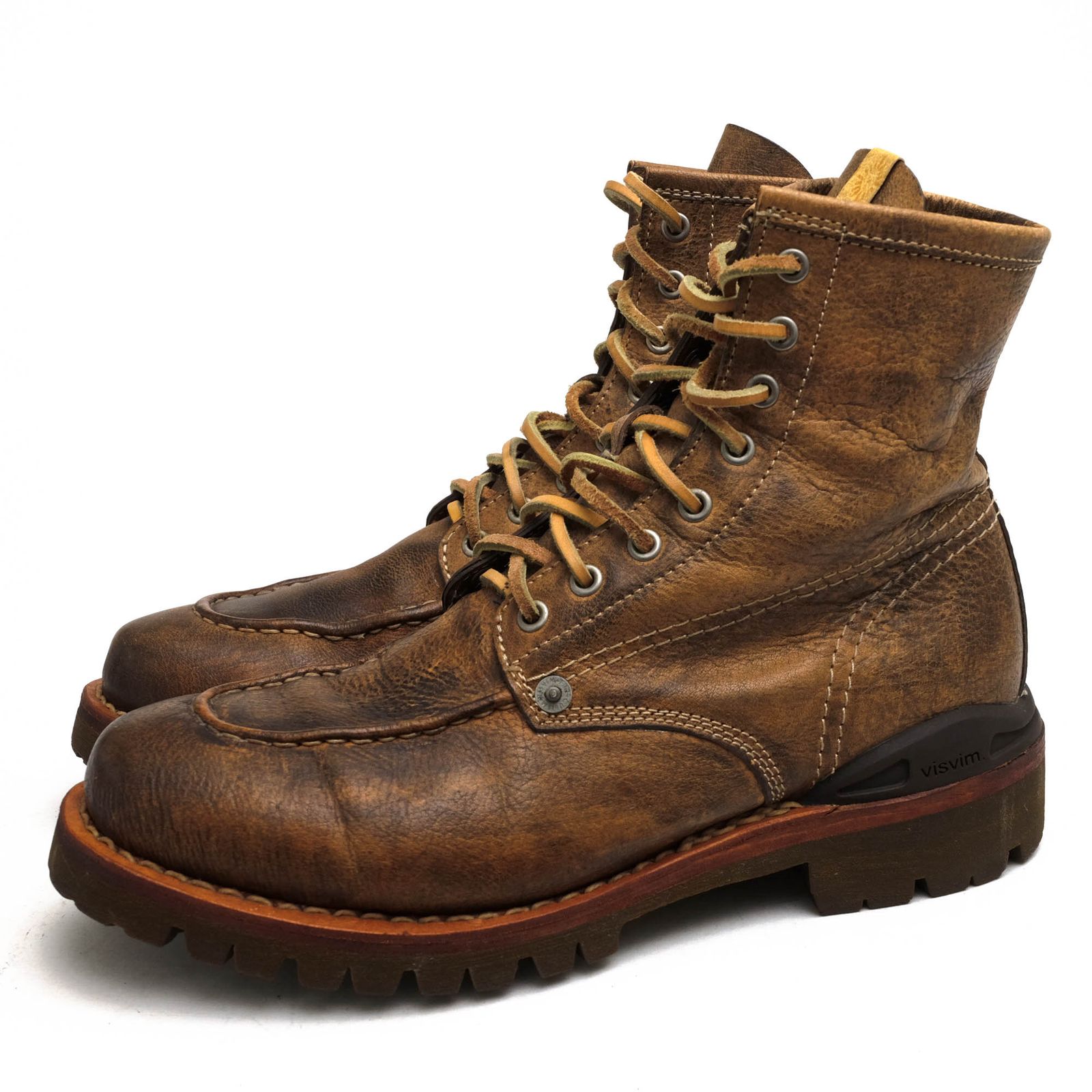 visvim ⁄ ビズビム | レザー ビブラムソール レースアップ ブーツ | 8 