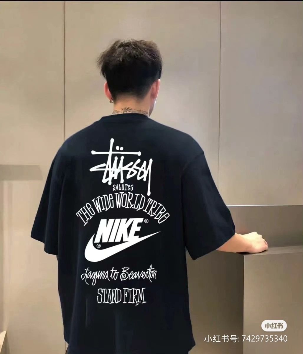 新品 特価値 Nike x stussy ステューシー ダイス Tシャツ ブラック　男女兼用