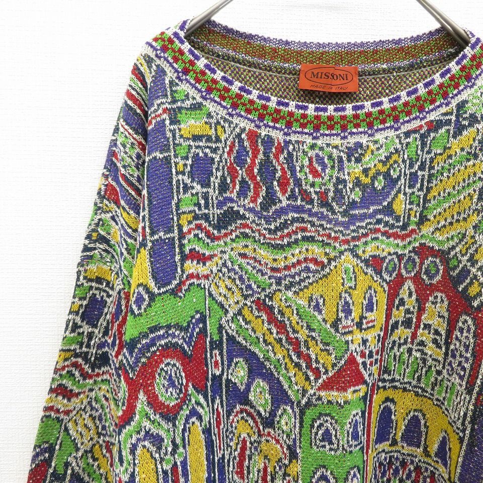 ミッソーニ MISSONI イタリア製 ニット セーター トップス プル