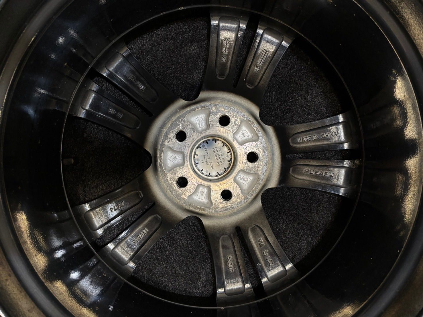 ☆スバル GP XV 純正 OP SAA 17インチ 7J +48 100 5H アルミホイール 4