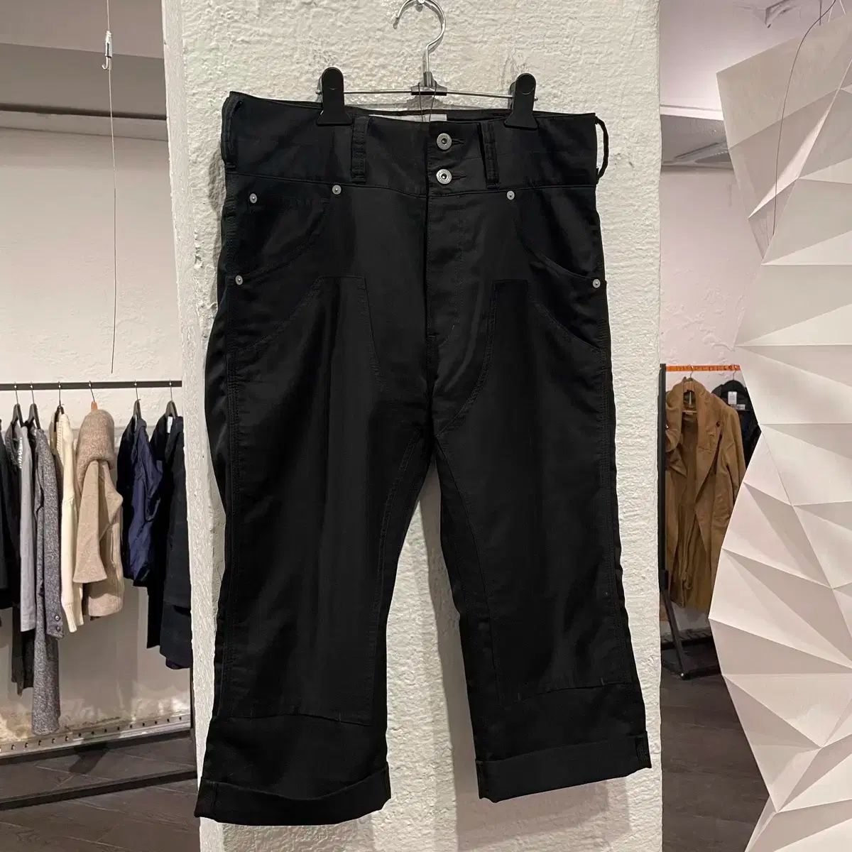 COMME des GARCONS コム デ ギャルソン がんりゅう ダブルニー クロップド パンツ
