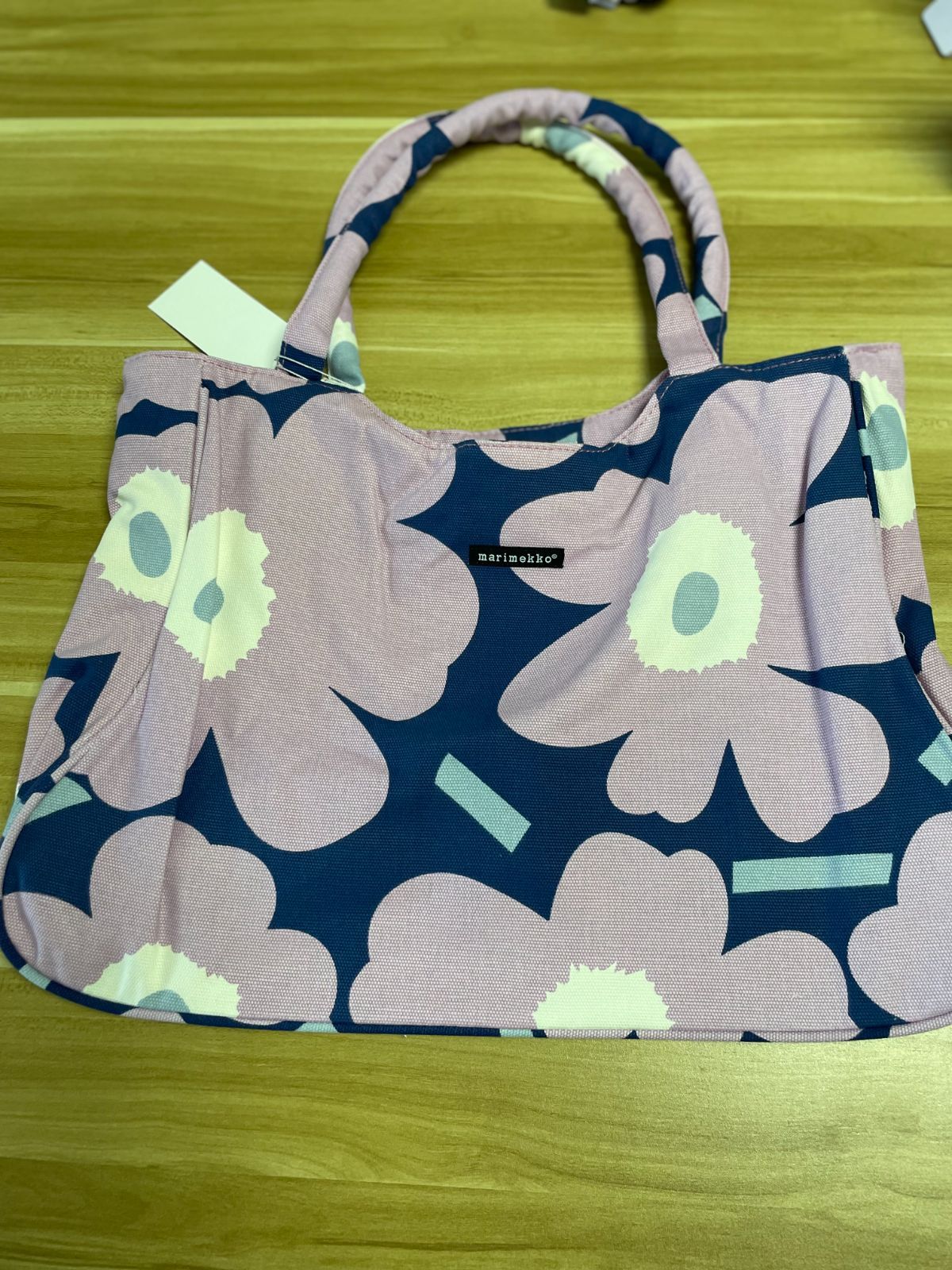 marimekko◆PAPAVER/ショルダーバッグ/キャンバス/　ウニッコ　トート　花柄