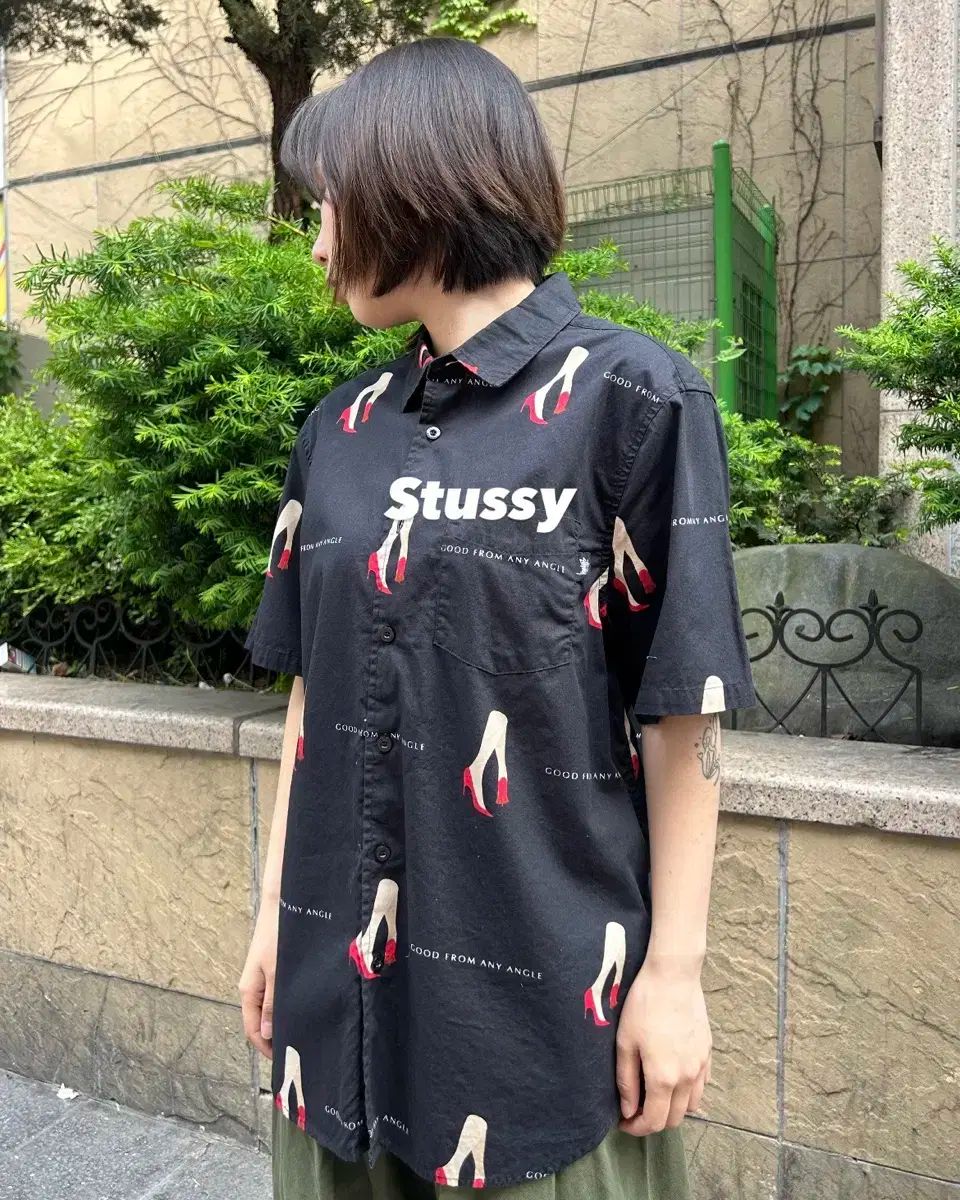 STUSSY ステューシー ハイヒール 半袖シャツ