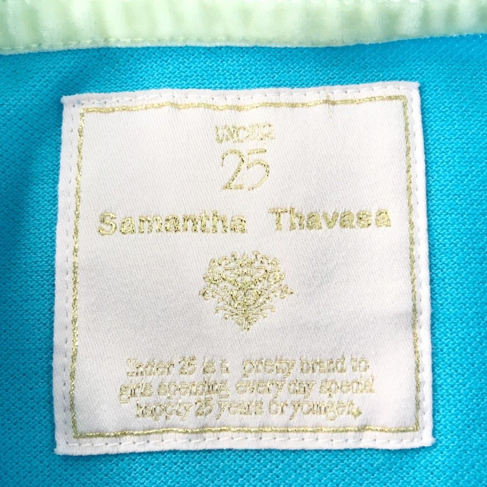 サイズ：S SAMANTHA THAVASA サマンサタバサ UNDER25 半袖ポロシャツ