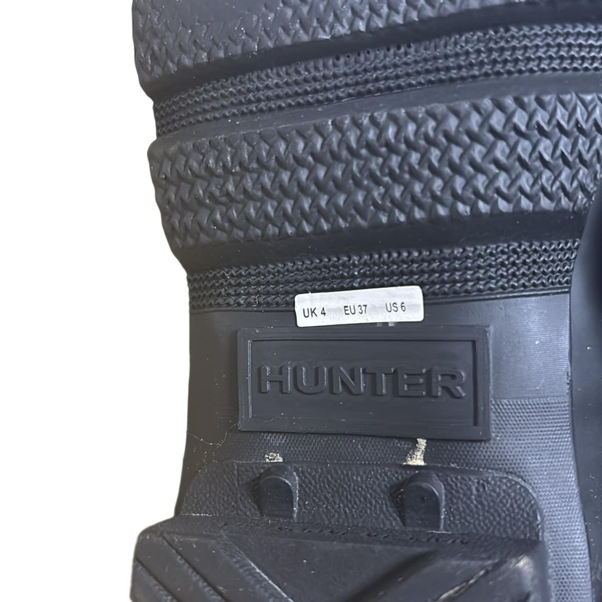 HUNTER ハンター レインブーツ 37 レディース - WFT1000 黒 KIN-KAAI_COM