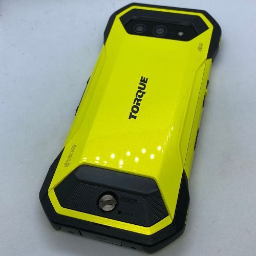 中古品】au TORQUE 5G KYG01 イエロー SIMロック解除済 ☆【中古品】au