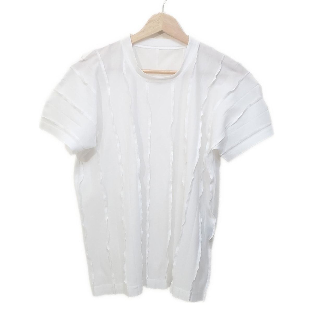 ISSEYMIYAKE イッセイミヤケ 半袖Tシャツ サイズ2 M レディース - 白 メッシュ