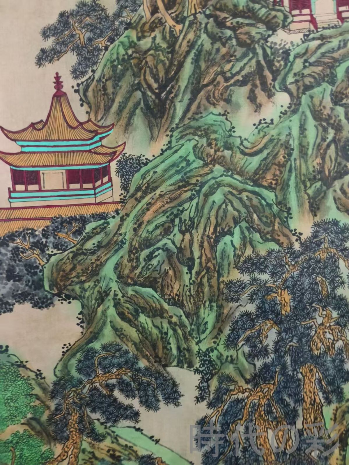 中国古美術 清代 王原祁 山水図 宣紙 六尺 手描き 中堂画 掛け軸 巻き物 書画 山水 中堂画 装飾画 唐物 肉筆 古玩 旧家蔵收 時代画家 R07100711 WWW_IBETON_RU