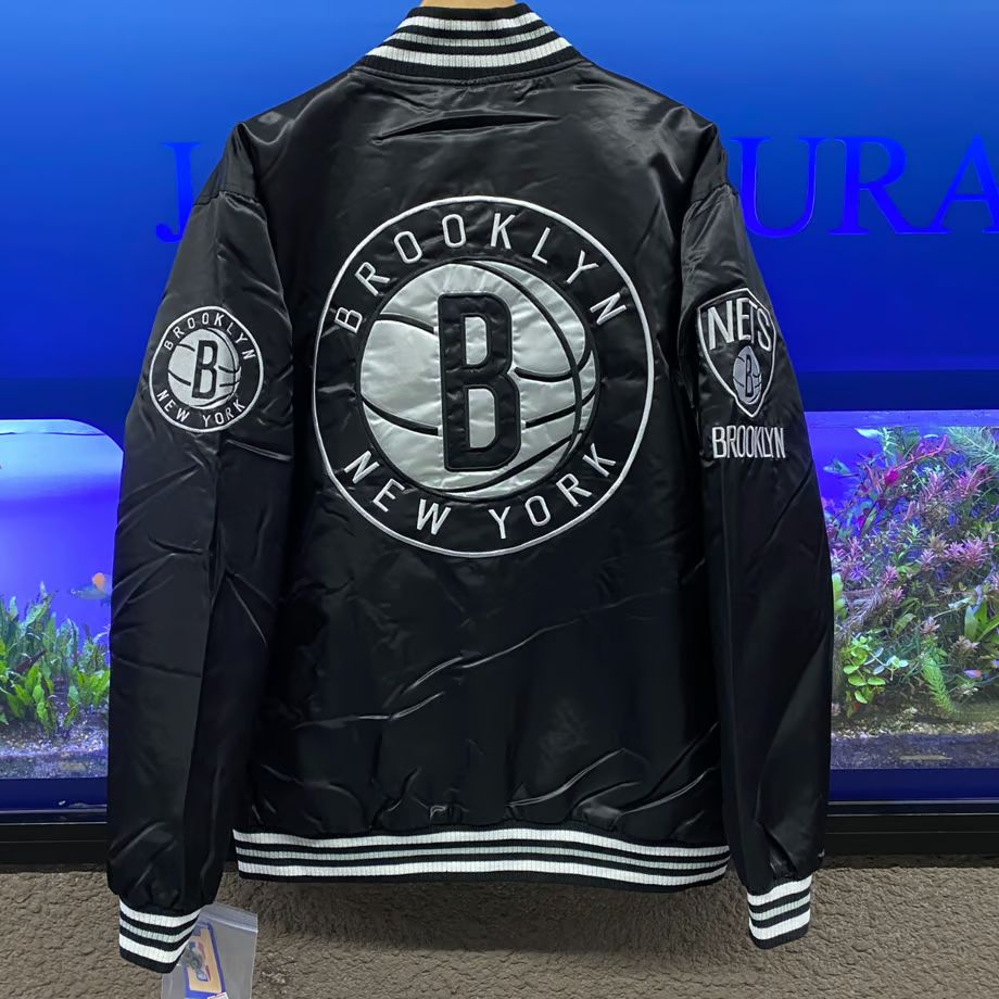 NBA JHデザイン Nets スタジアムジャケット NBA JHデザイン Nets スタジアムジャケット