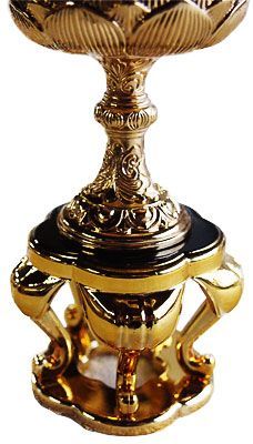 仏壇・仏具 蓮仏器 おぼくさん入れ 仏飯器 日本製の高岡仏具 12 (高5.2×巾4.4cm) 金色