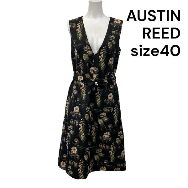 ◇ オースチンリード Austin Reed ロングワンピース ノースリーブ 花柄