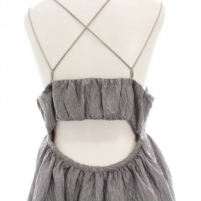ルシェルブルー LE CIEL BLEU 22SS ZEBRA JACQUARD CAMI DRESS