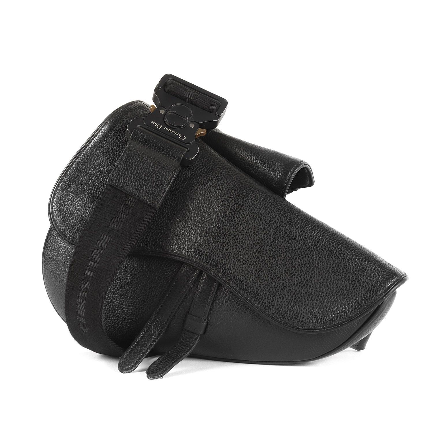 Dior ディオール バッグ ローラーコースター グレインレザー クロスボディ サドルバッグ ブラック 黒 イタリア製 ブランド カバン メンズ