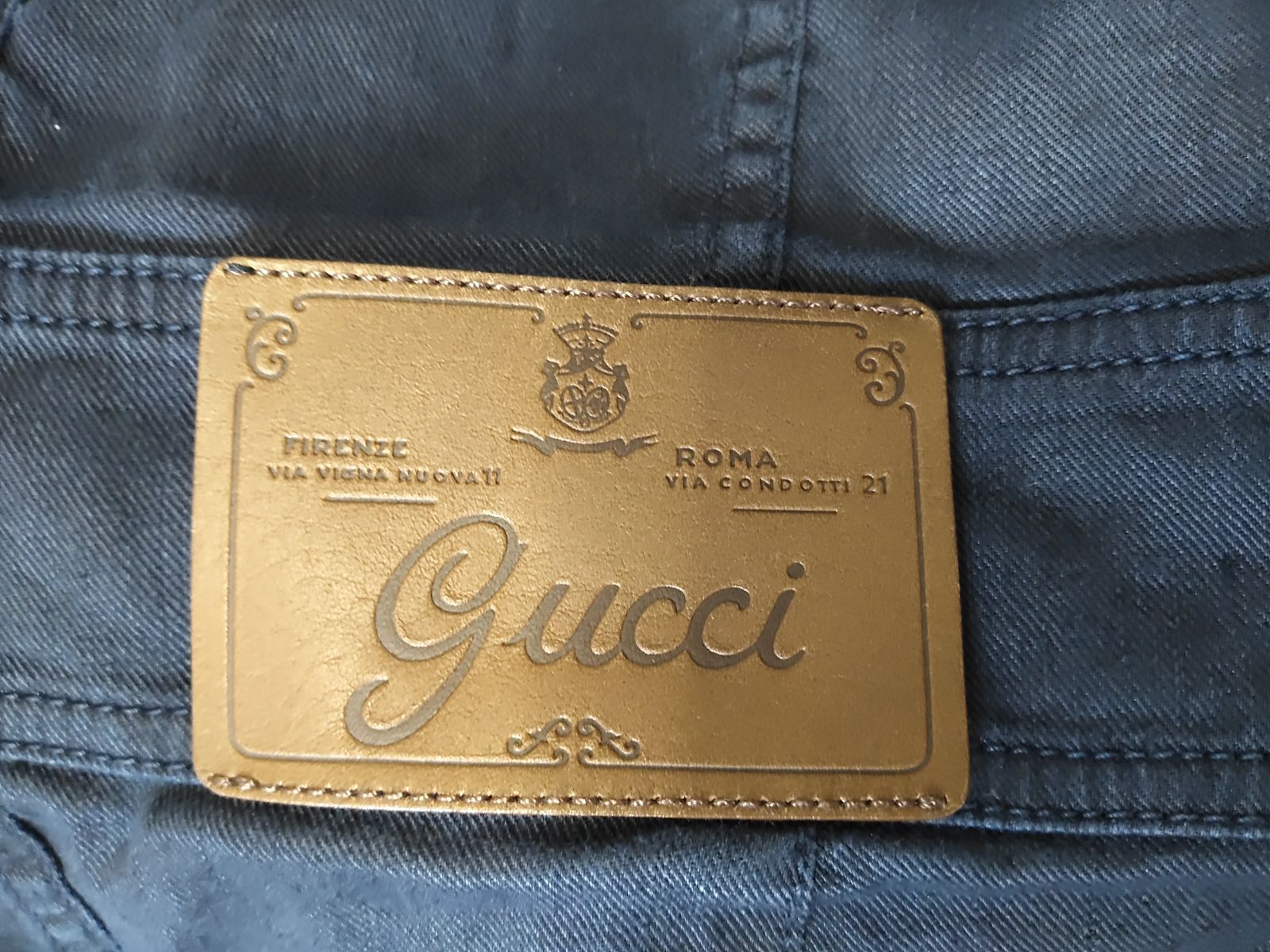 日本未発売*GUCCI* デニムモノグラムワンピース 半袖 レディース ○GUCCI グッチデニム地半袖ワンピース/mo-A-215-6160-5.4