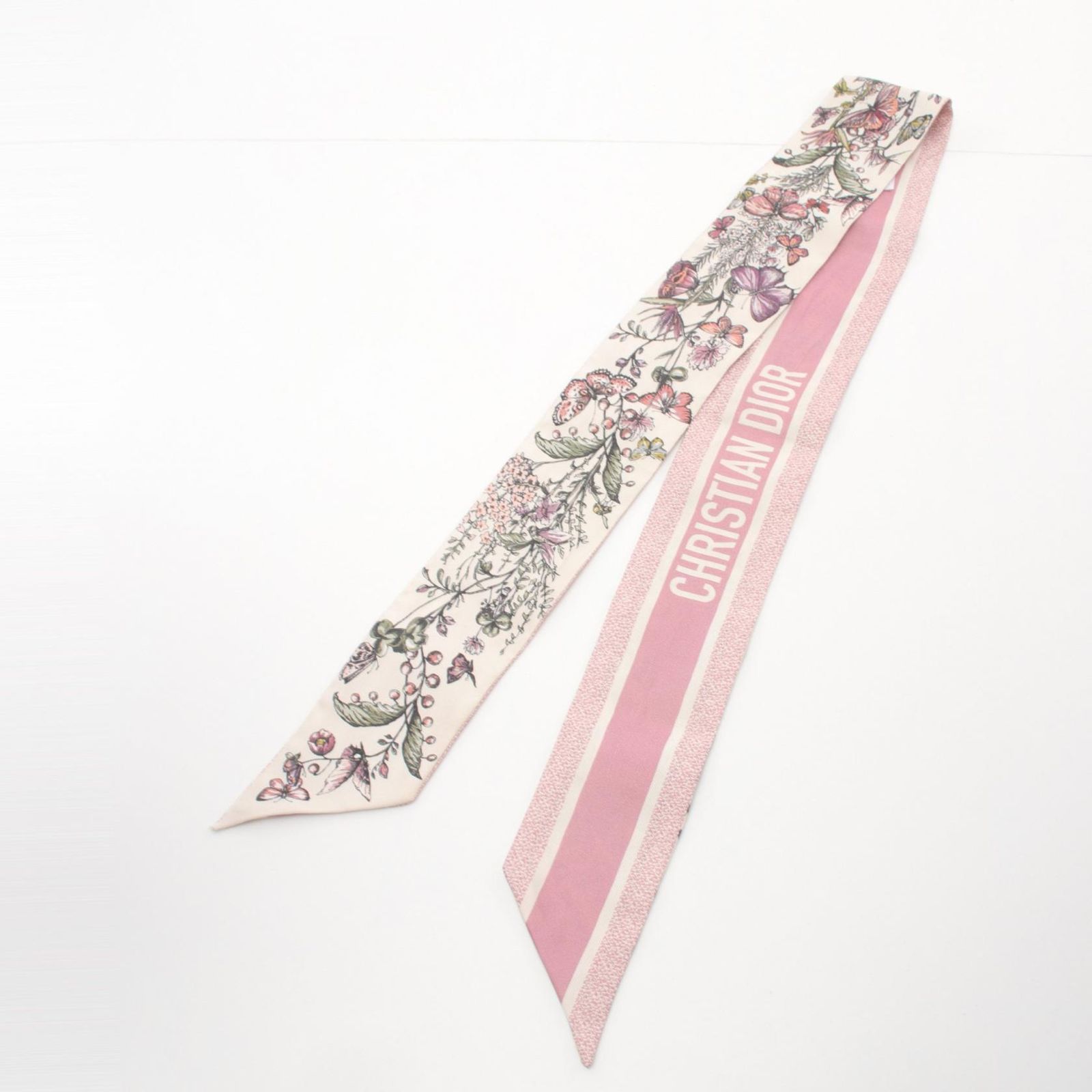 Dior MONTAIGNE ミッツァ スカーフ 30 Montaigne Mitzah Scarf Black and White Silk Twill | DIOR