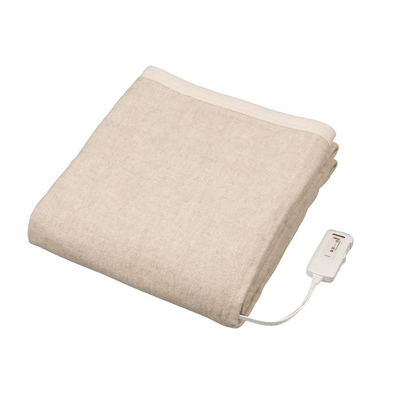 コイズミ 電気毛布 掛敷毛布 電磁波カット 丸洗い可 188×120cm KDK-75256D