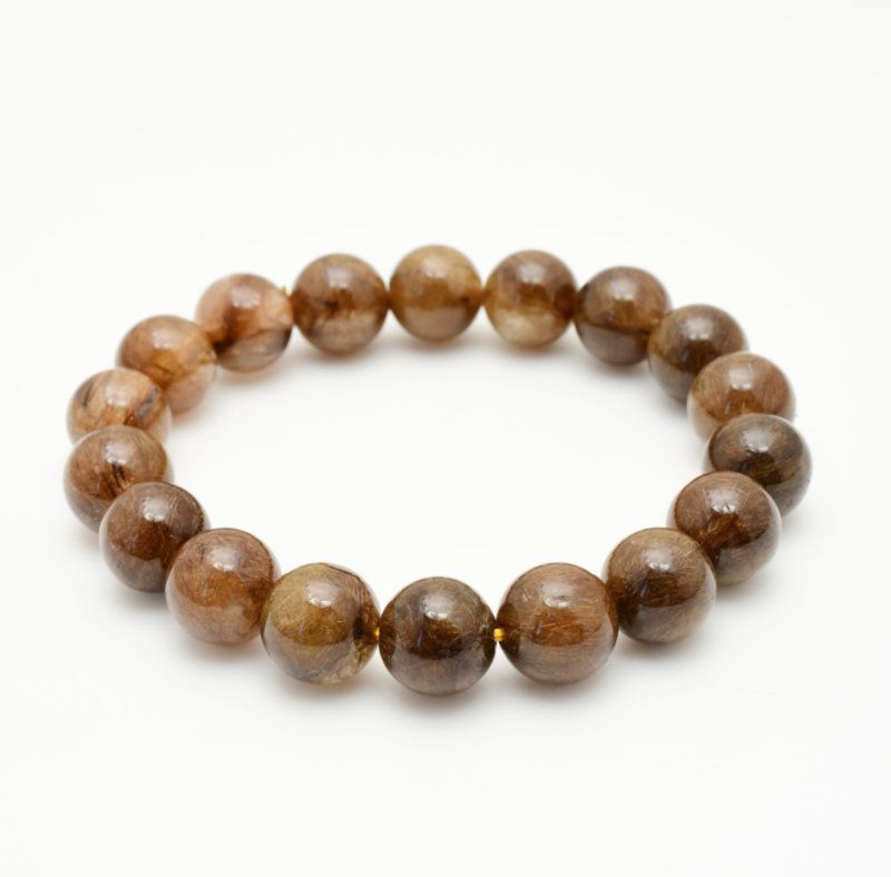 ぎっしり詰まった茶針の艶が美しい 11mm タイガールチル一点物 GHB98 金運 ビジネス運 目標一直線 行動力 チャンスを掴む 高品質 プレゼント 贈り物 天然石34ｇ 浄化発送 メンズ レディース ギフト 京海堂 天然石の卸 京の蔵