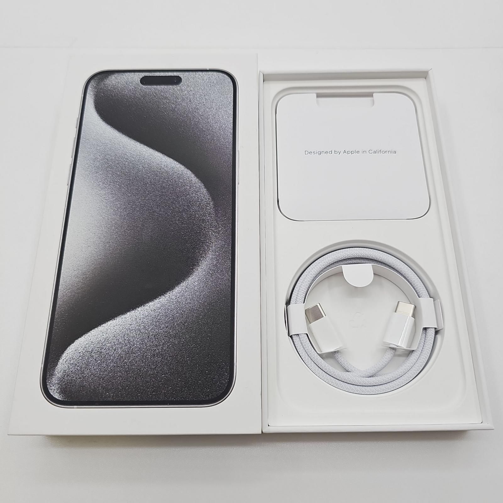 超美品保証残りあり！15 Pro max ホワイト 1tb iPhones 15 pro max 本体 1TB simフリー 2／6まで取引します。