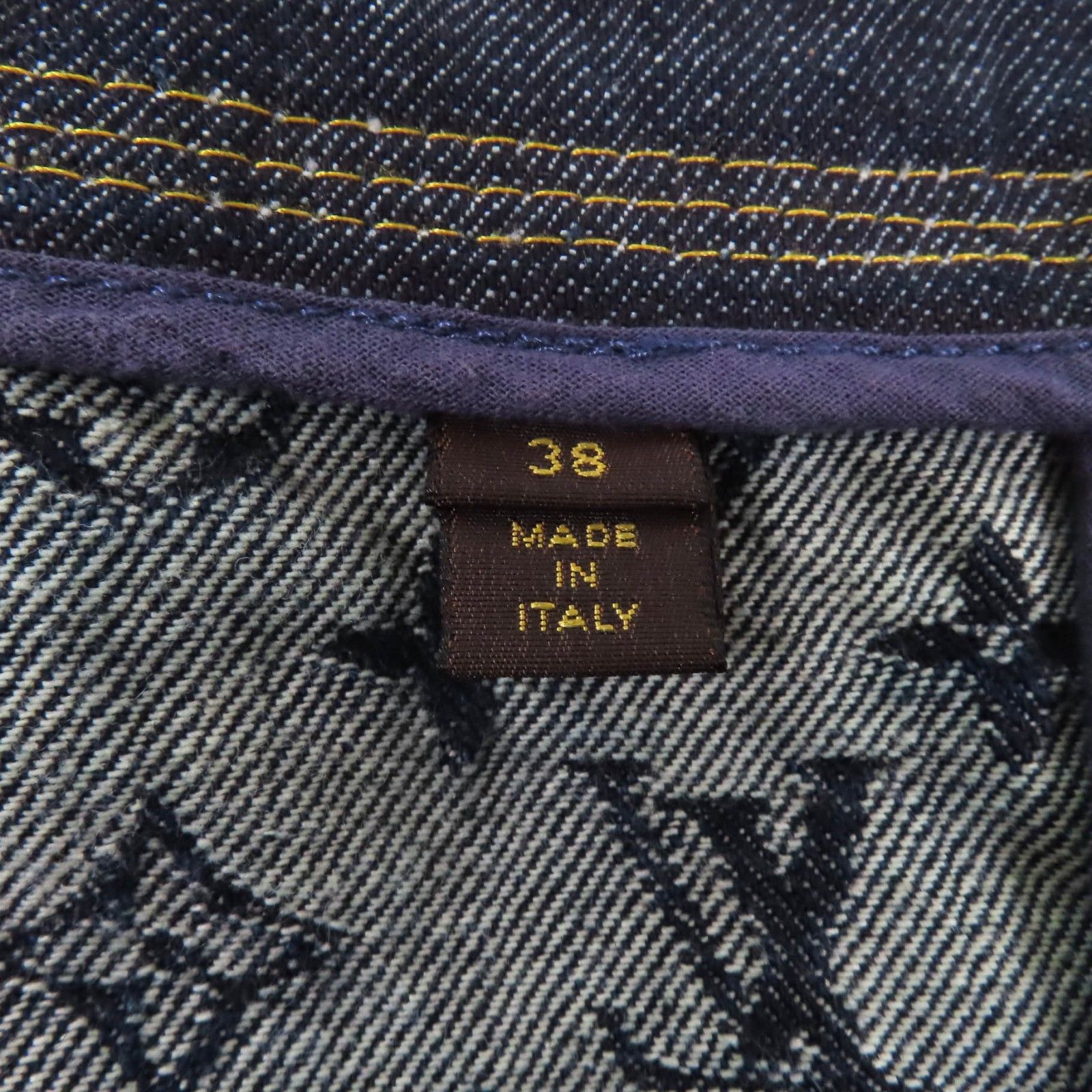 極美品⭐️ LOUIS VUITTON パッチワーク デニムパンツ ジーンズ 38 極美品☆LOUIS VUITTON ルイヴィトン 07SS 希少 ロゴボタン付