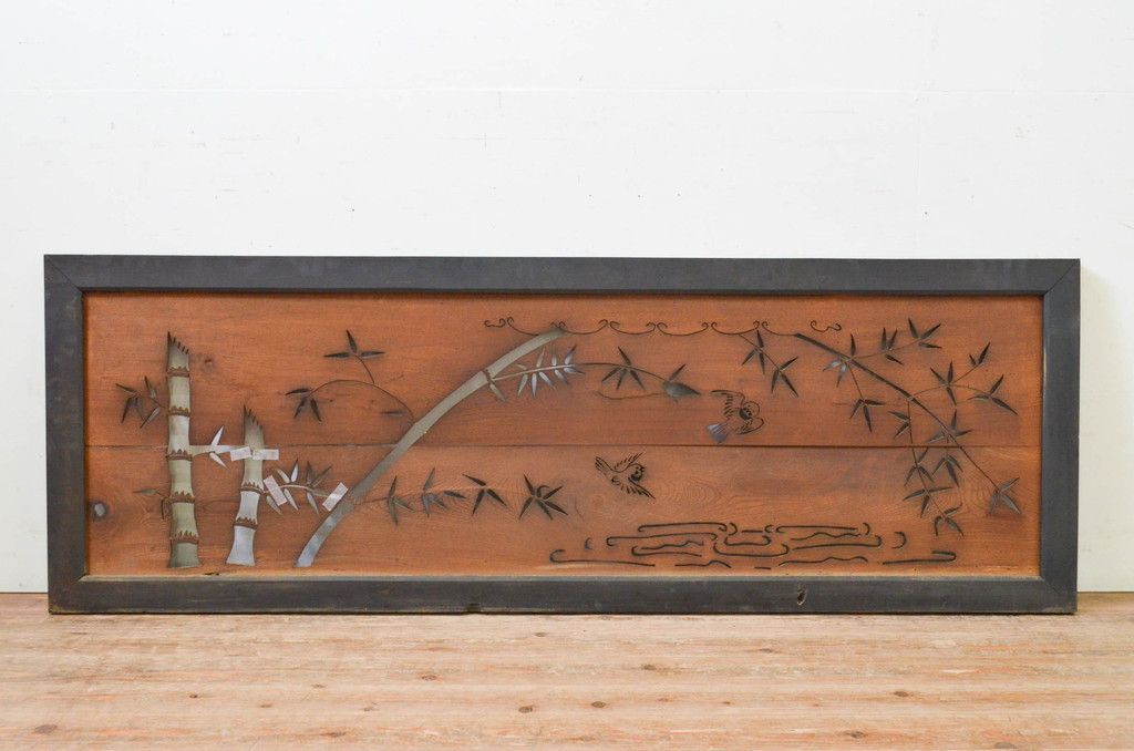 極美品高級唐木家具 欅（ケヤキ）コーナーラック 竹節彫り 透かし