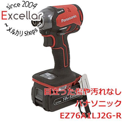 bn 13 Panasonic 充電式インパクトドライバー EZ76A1LJ2G-R 赤 ♥