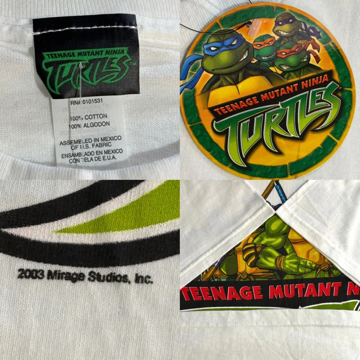 00s DEAD STOCK TEENAGE MUTANT NINJA TURTLES S/S TEE ミュータント 