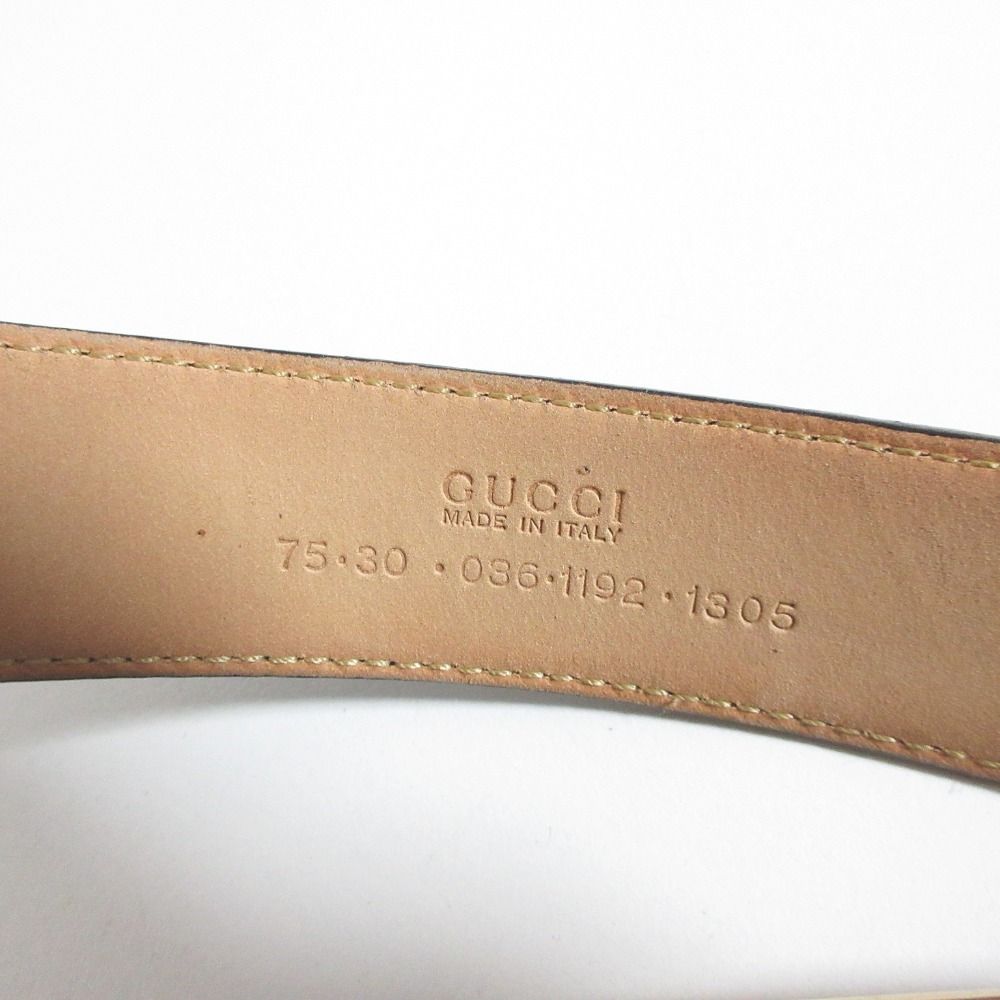 美品 GUCCI グッチ スエード レザー リングベルト 75/30 036-1192-1305  