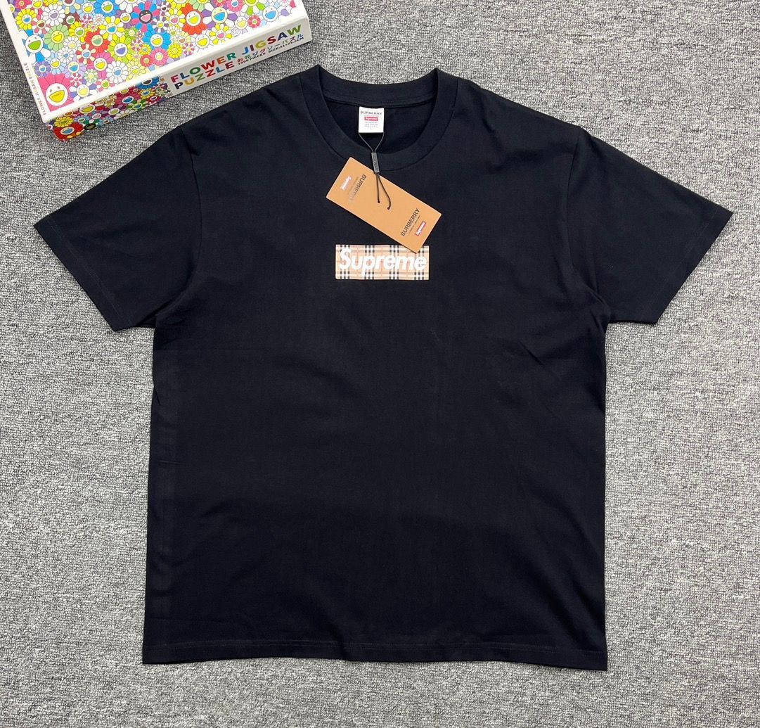 supreme x burberry box logo tee 半袖Tシャツ