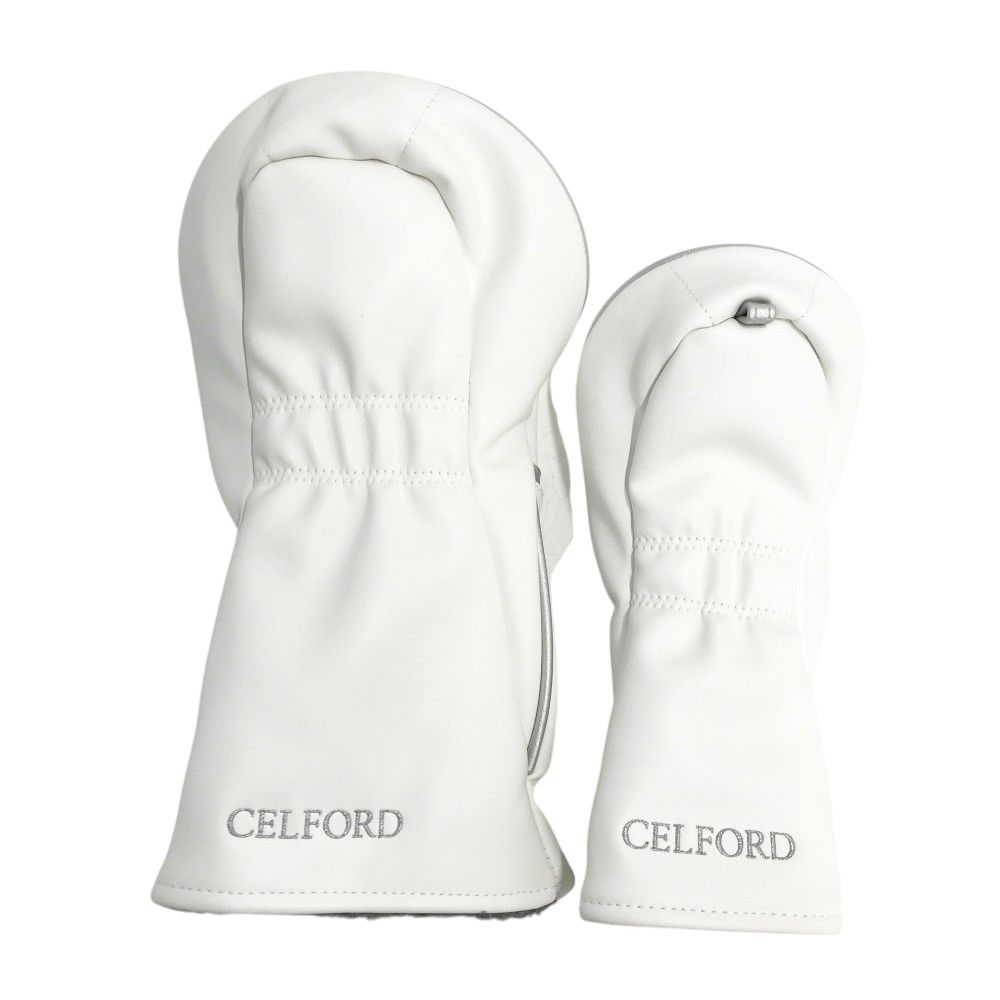 CELFORD セルフォード  ヘッドカバー 2点セット  ホワイト系 DR FW [240101491714] ゴルフウェア ストスト CELFORD セルフォード ヘッドカバー 2点セット ホワイト系 DR FW