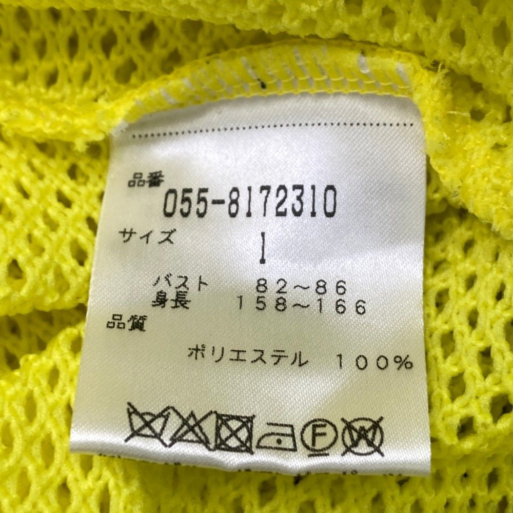 サイズ：1 PEARLY GATES パーリーゲイツ  ジップ メッシュジャケット  イエロー系 [240101468464] ゴルフウェア レディース ストスト サイズ：1 PEARLY GATES パーリーゲイツ ジップ メッシュ
