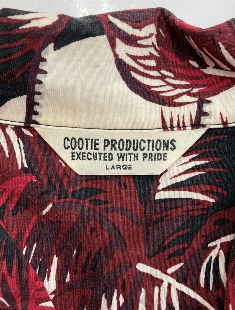 クーティー COOTIE Palm Tree Open-Neck S/S Shirt パーム ツリー