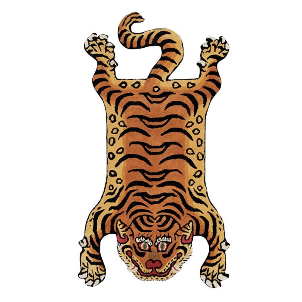 チベタンタイガーラグ スモール DETAIL Tibetan Tiger Rug DTTR-02 | Sサイズ