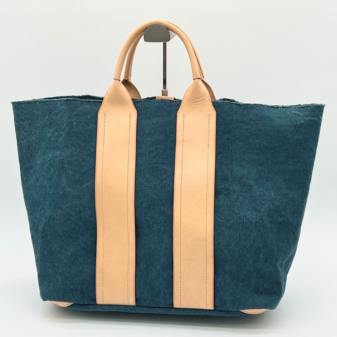 良品 genten ゲンテン バイカラー レザー トートバッグ ビジネスバッグ