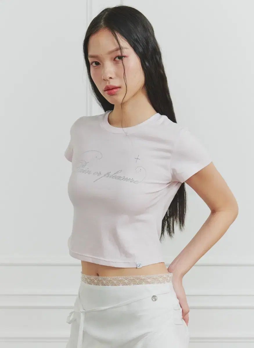 PAIN OR PLEASURE ペインオアプレジャー 輝く Tシャツ SPARKLE TEE pink フェオフル
